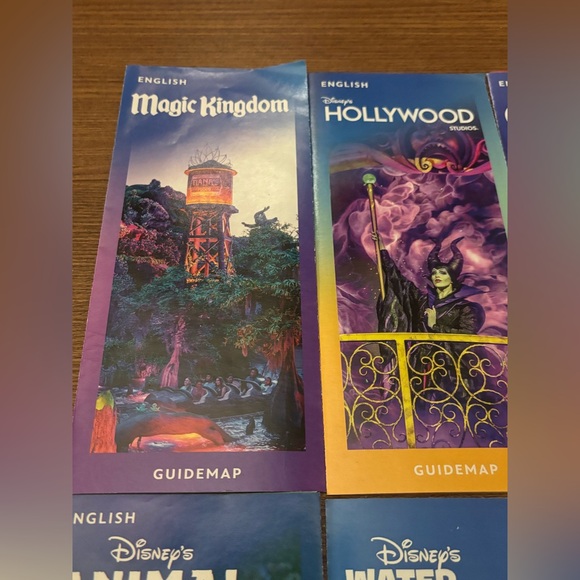 Walt Disney World Summer of 2025 6 Park Map Set Tom Sawyer Island & Riverboat - Picture 2 of 7